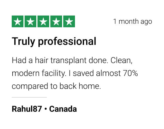 Trustpilot verified patient review for Sante Clinic Istanbul