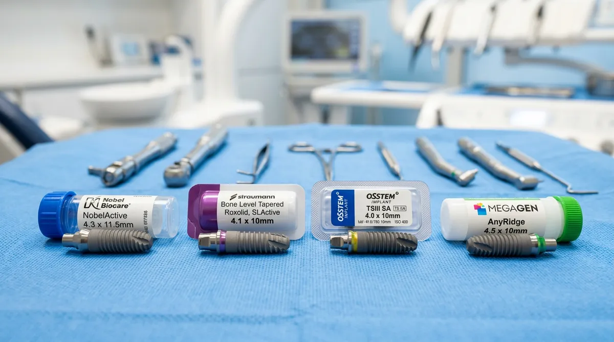 зубные импланты Nobel Biocare Straumann Osstem для All-on-4 процедуры в Турции — сравнение брендов 2026