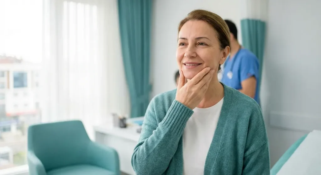 Before and after facelift surgery transformation