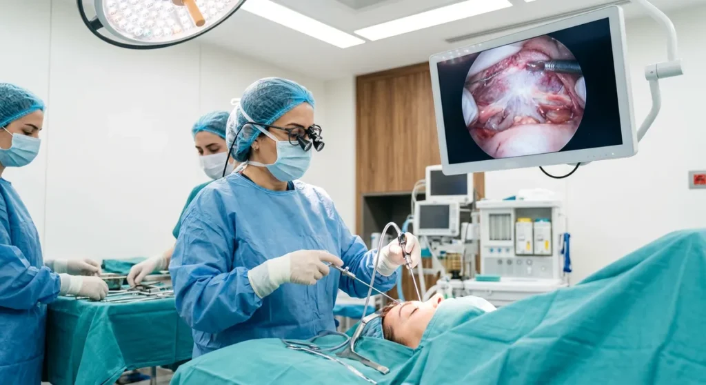 Before and after forehead lift results