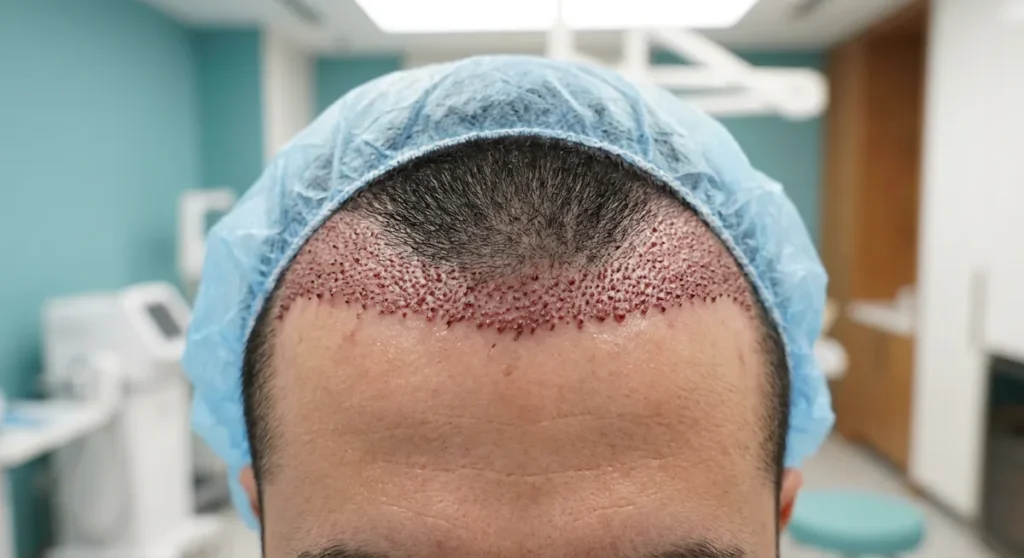 Hair transplant surgeon performing FUE in Istanbul