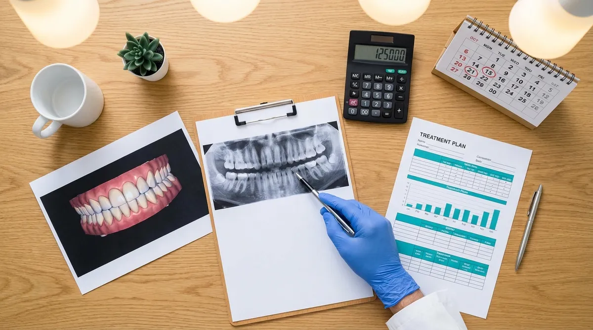 Dental treatment plan with X-rays and 3D smile design for safe dental tourism trip to Turkey