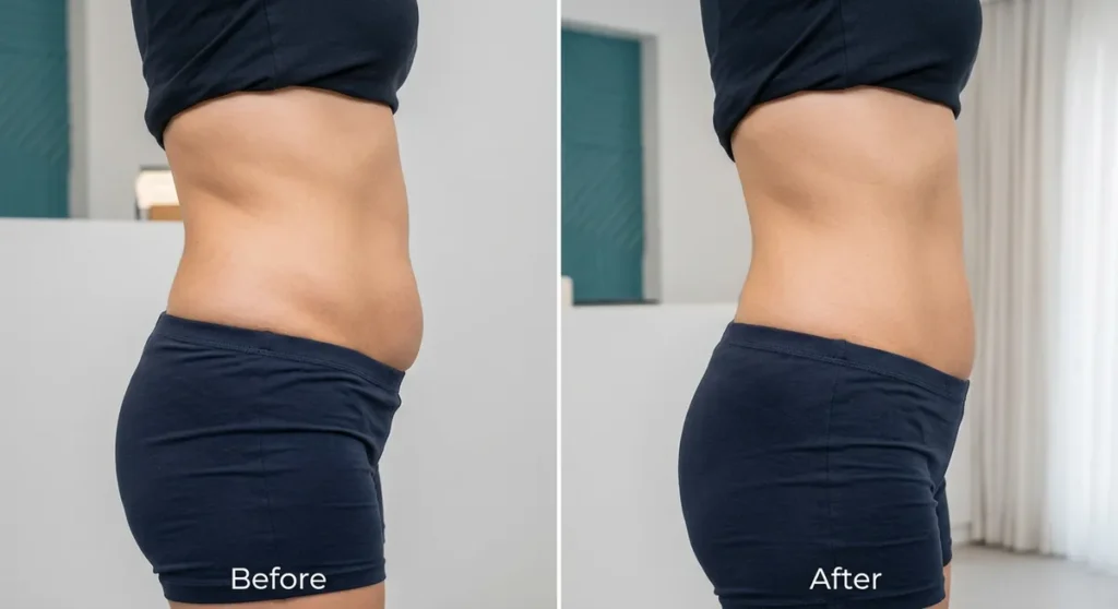 VASER liposuction body sculpting technique