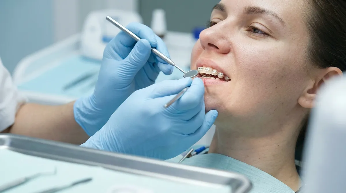 Monthly braces adjustment appointment at an orthodontic clinic in Istanbul
